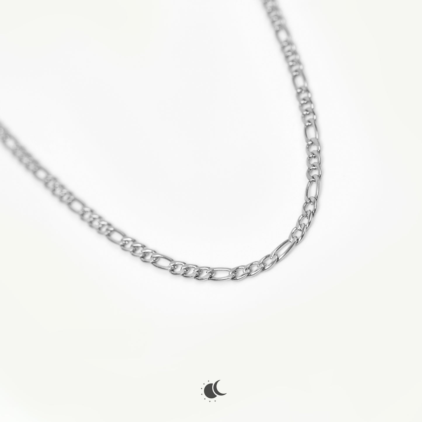 Nero | Figaro Chain | Silver | 3mm