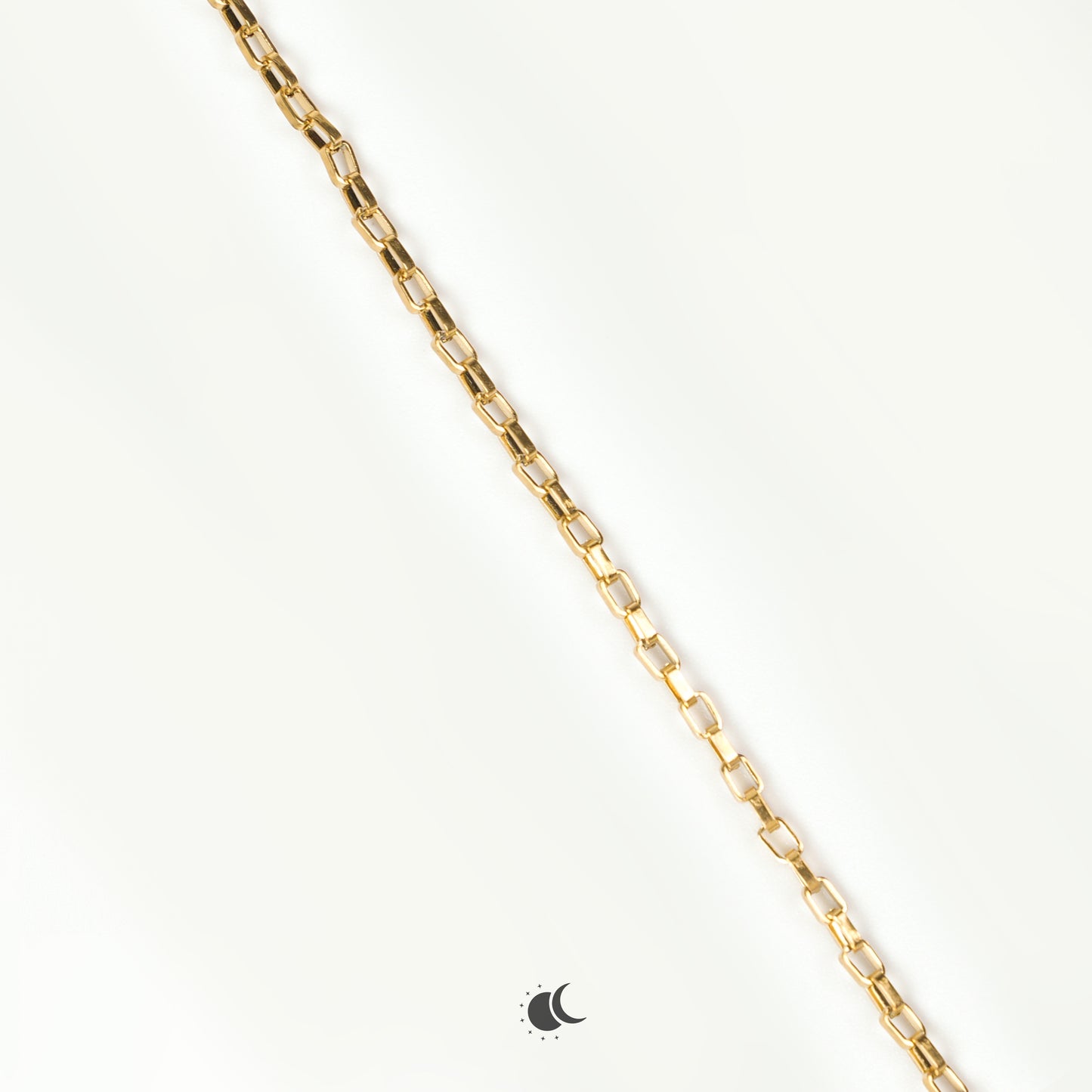 Gaea | Box Chain | 18K Gold | 1mm