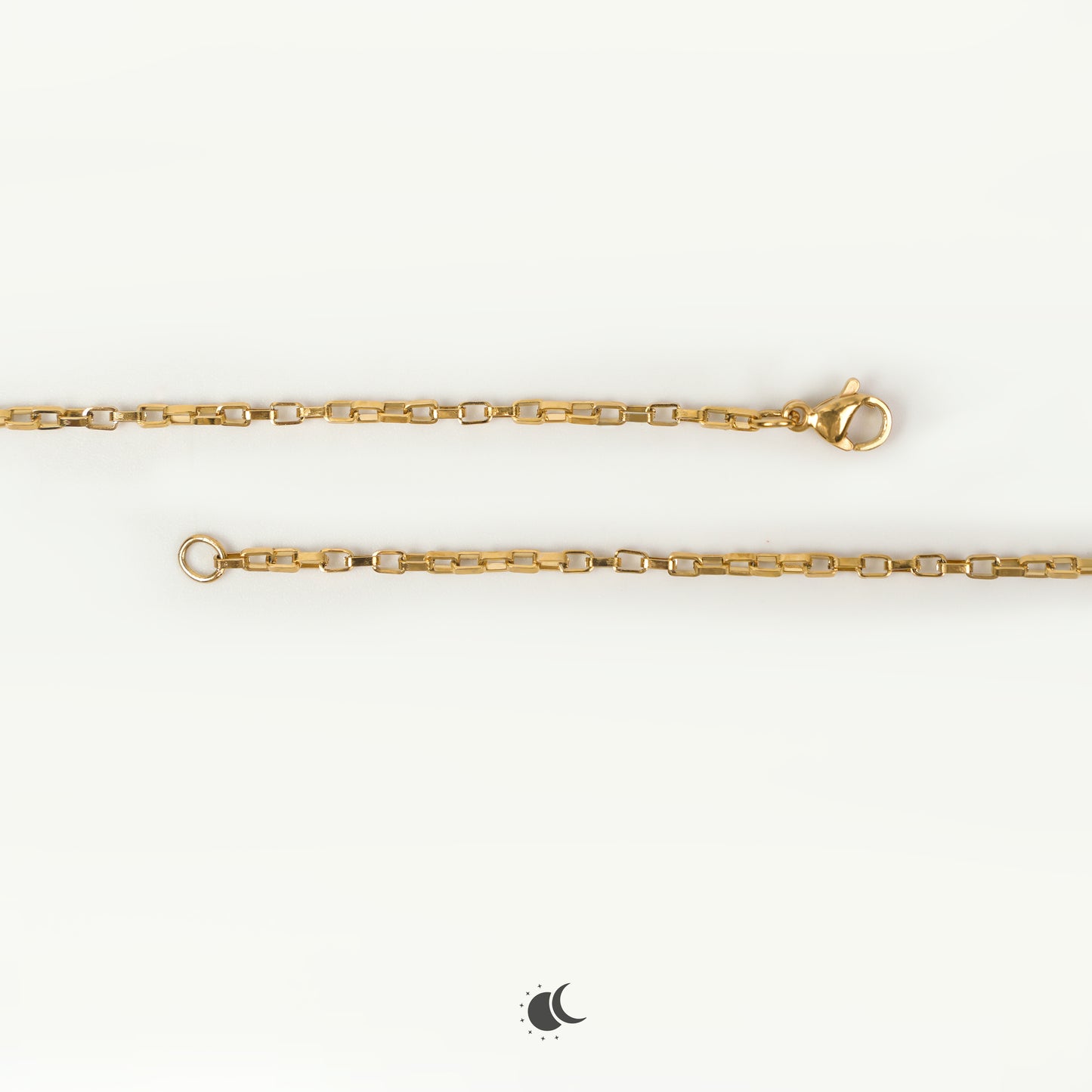 Gaea | Box Chain | 18K Gold | 1mm