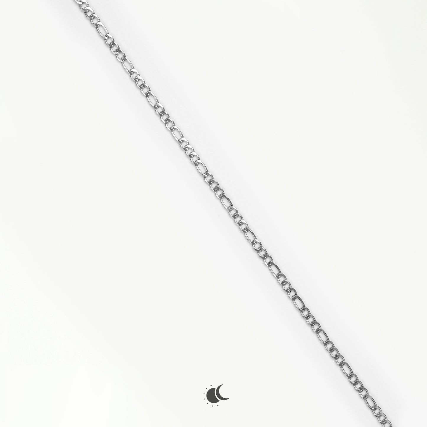 Nero | Figaro Chain | Silver | 3mm