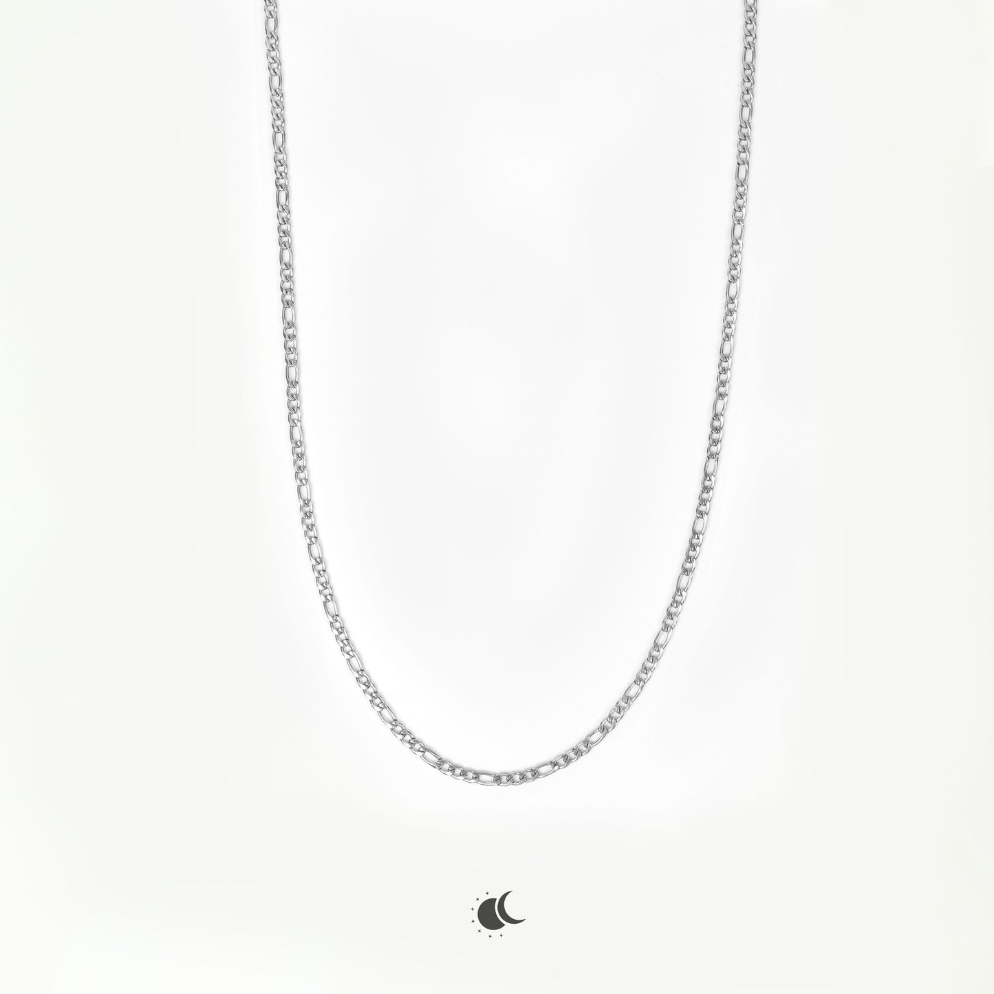 Nero | Figaro Chain | Silver | 3mm