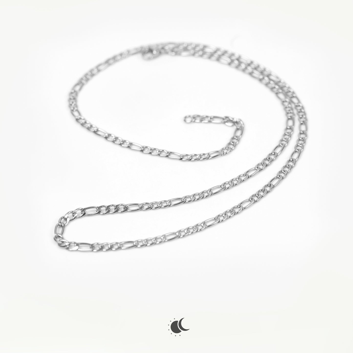 Nero | Figaro Chain | Silver | 3mm