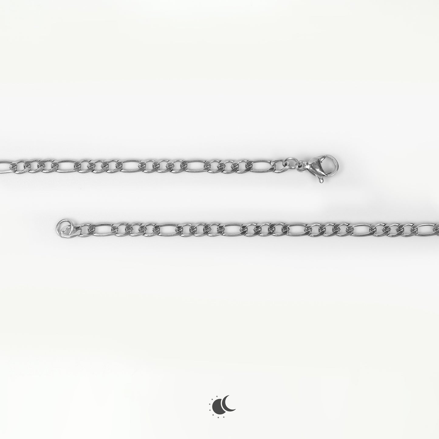 Nero | Figaro Chain | Silver | 3mm