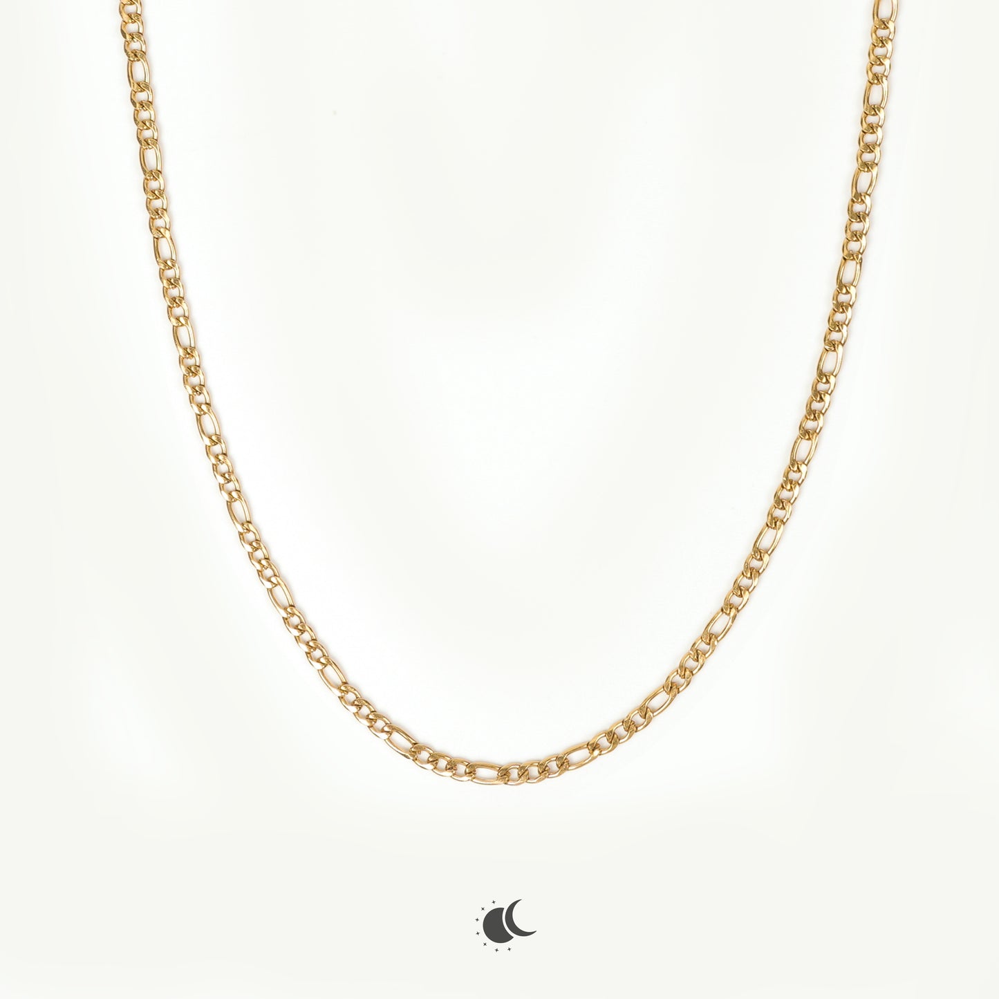 Nero | Figaro Chain | 18K Gold | 4mm