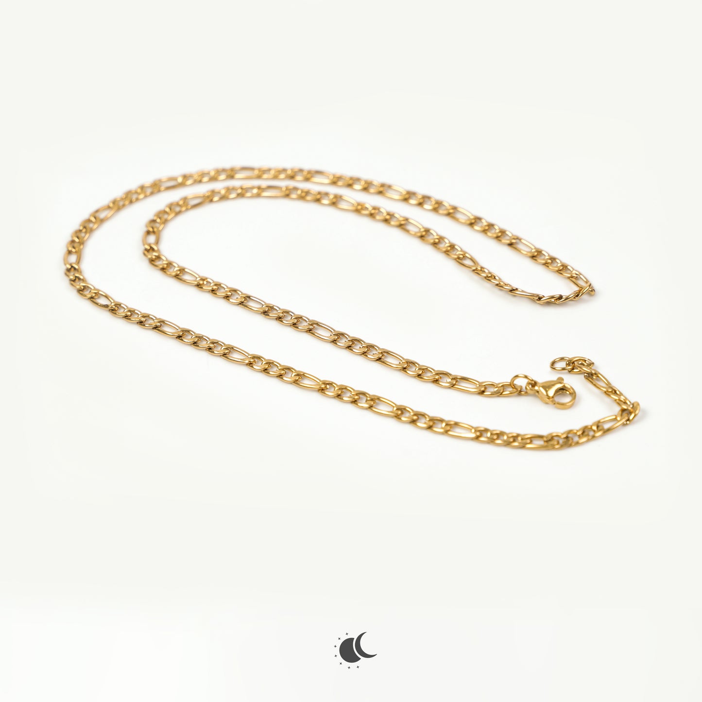 Nero | Figaro Chain | 18K Gold | 4mm