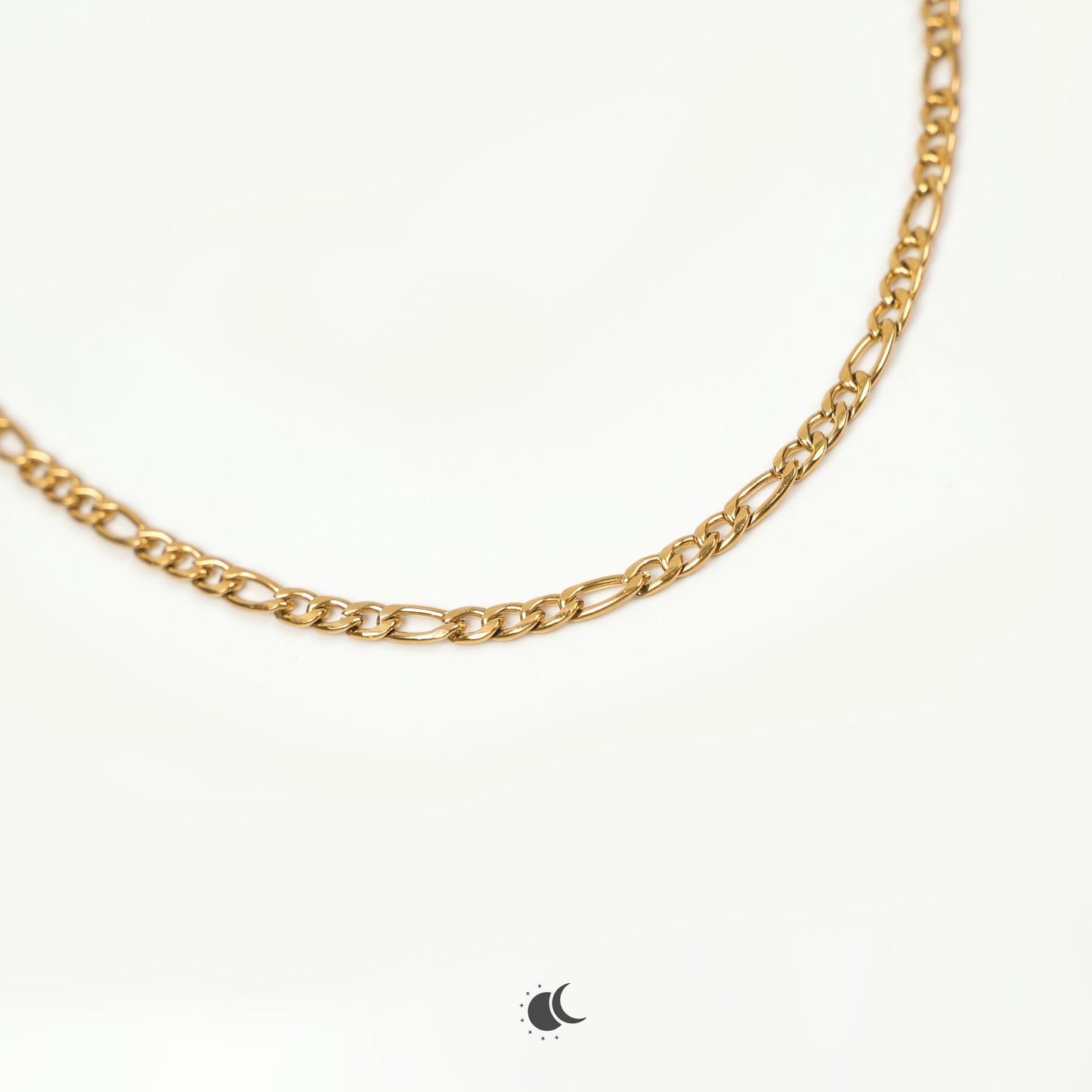 Nero | Figaro Chain | 18K Gold | 4mm