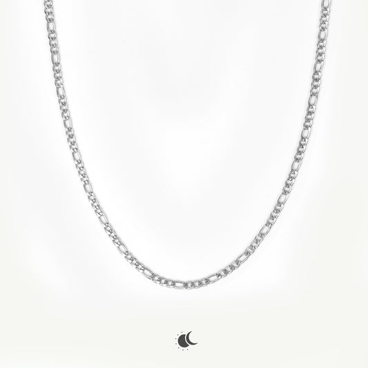 Nero | Figaro Chain | Silver | 4mm
