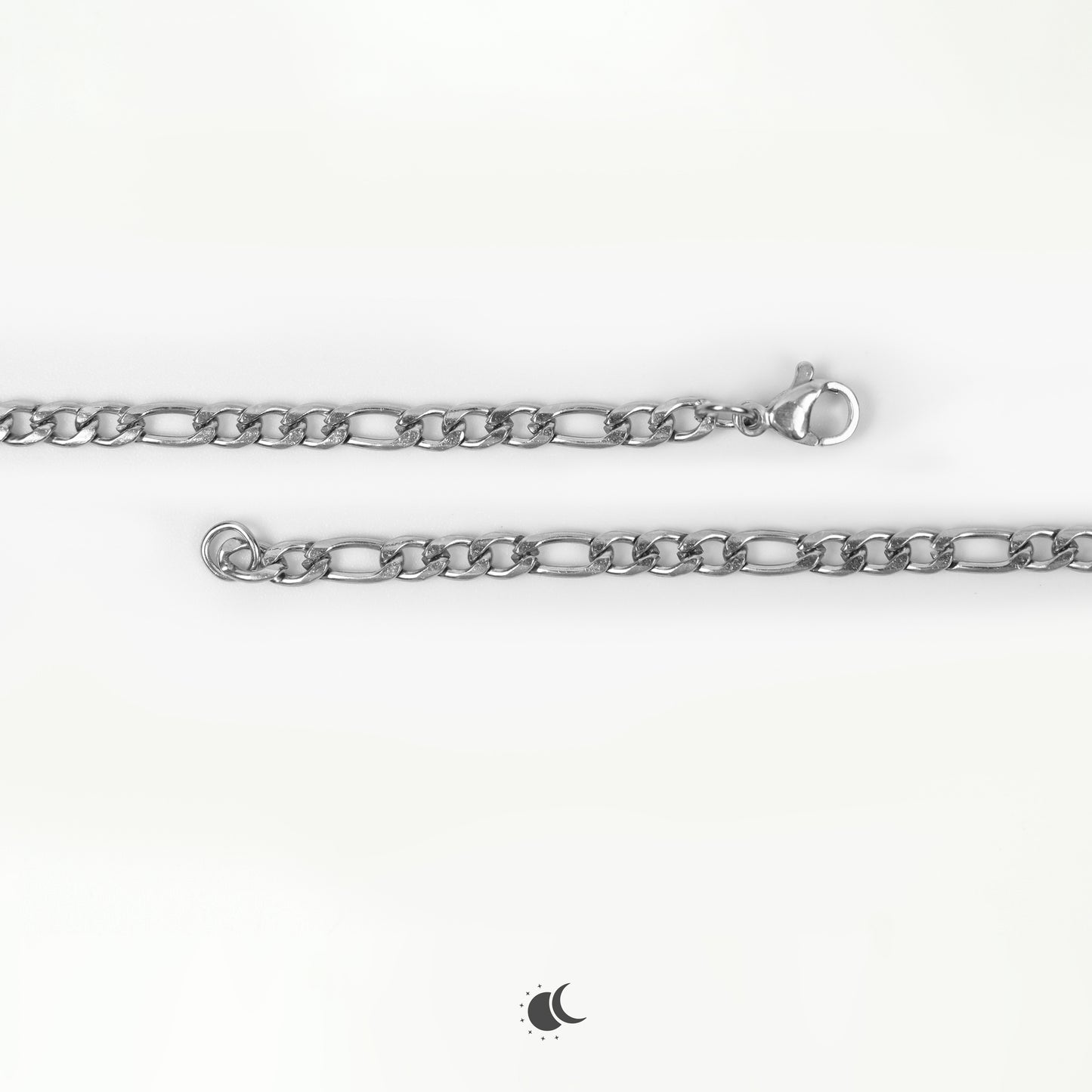 Nero | Figaro Chain | Silver | 4mm